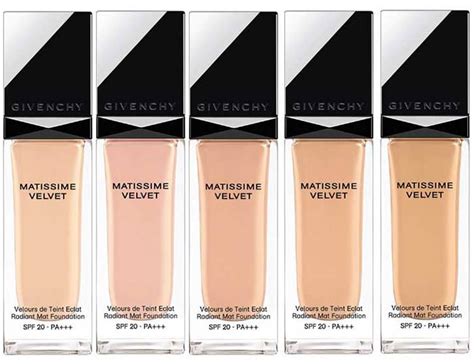 givenchy matissime velvet foundation ingredients|Givenchy Matissime Velvet Foundation Ingredients.